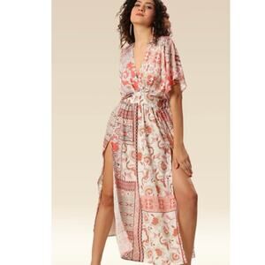 Boho Beach Hut M NEW Beach Cover Up Dress Boho Fairycore Flirty Romantic Resort